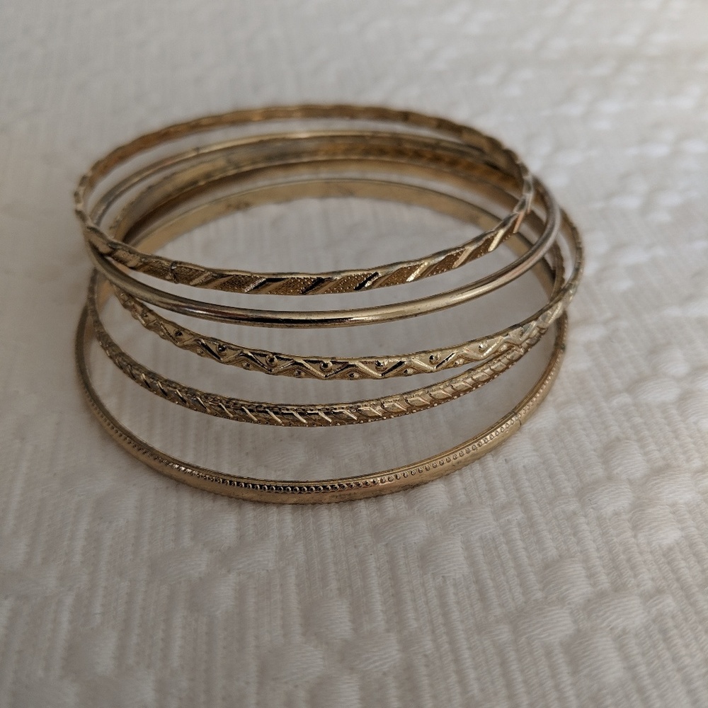 "gold" bangles - Picture 3 of 4